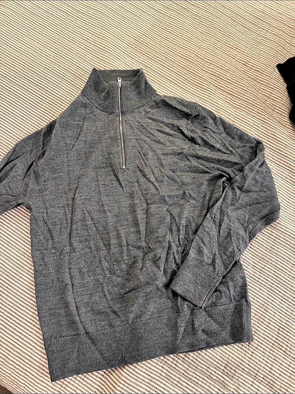 J.Crew Half-Zip Sweater in Gray/blue Size Small